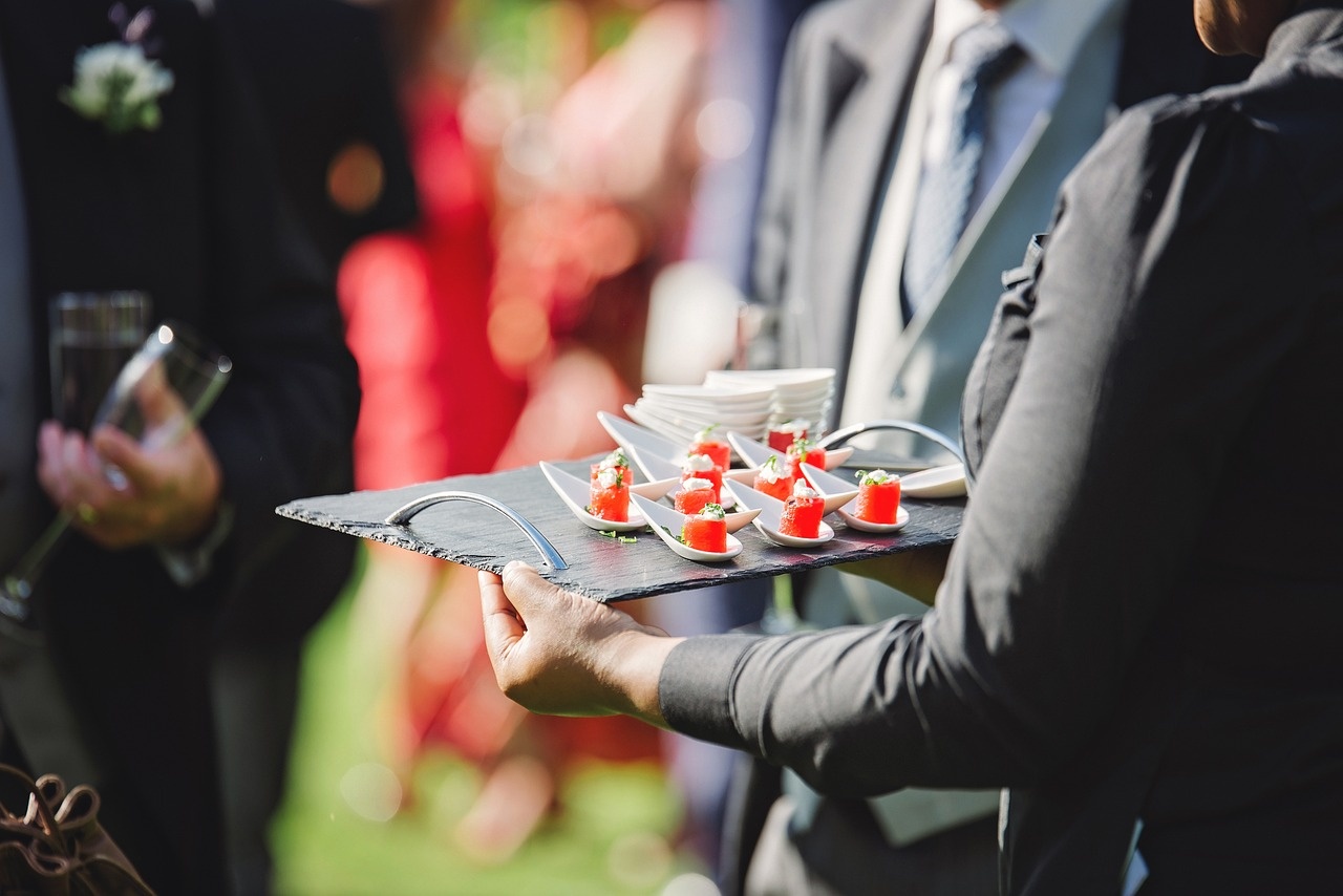 Fein angerichtete Canapés